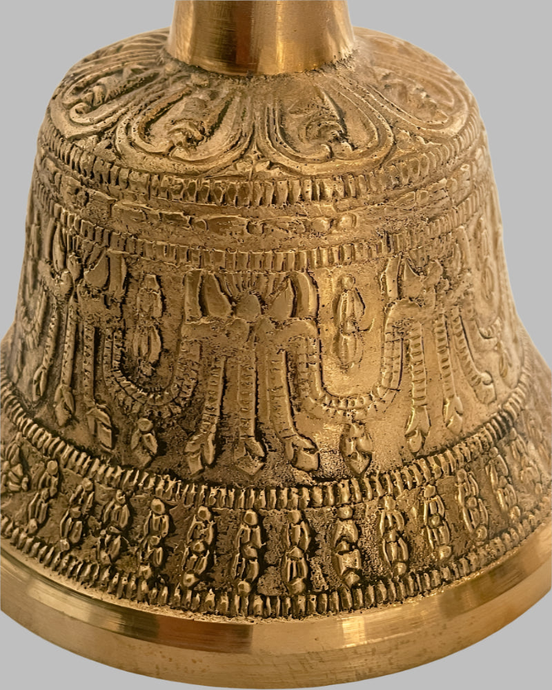 Hand Held Prayer Bell - used in Indian Buddhist and Tibetan Temples