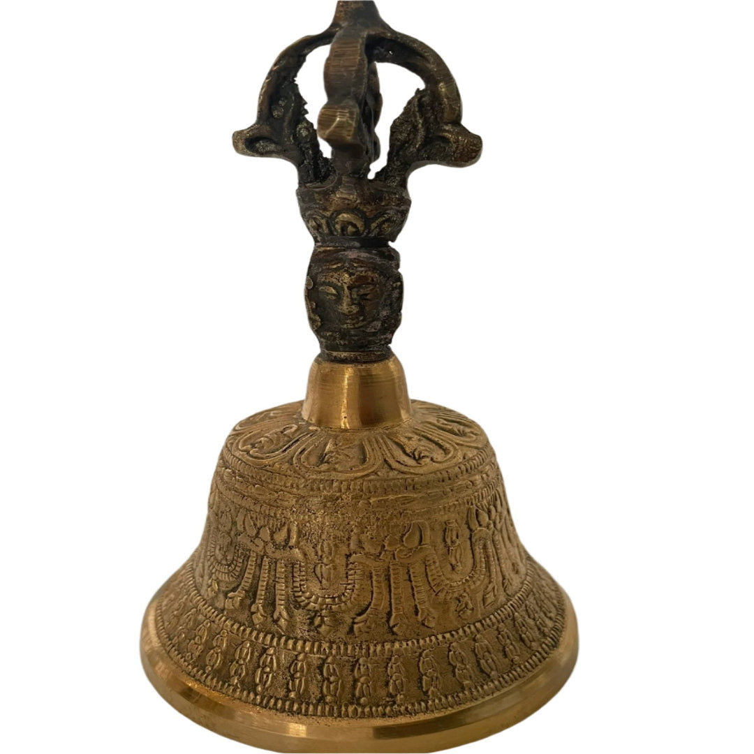 Hand Held Prayer Bell - used in Indian Buddhist and Tibetan Temples