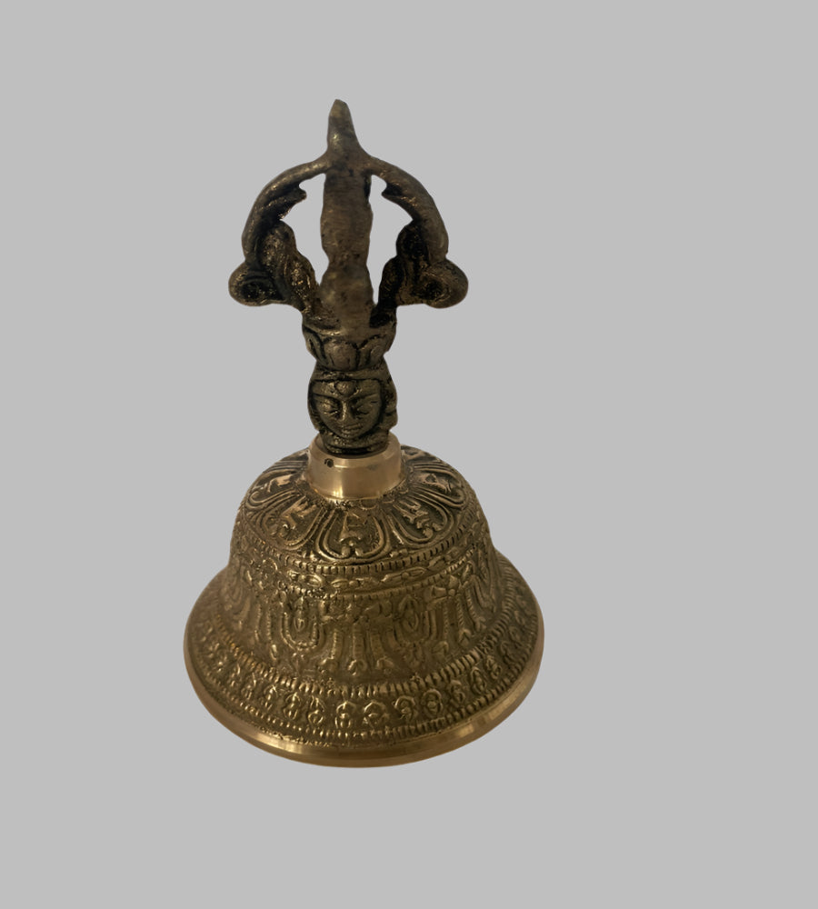 Hand Held Prayer Bell - used in Indian Buddhist and Tibetan Temples