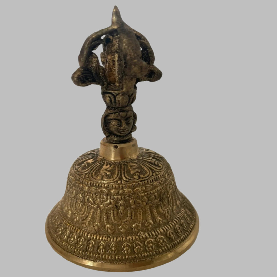 Hand Held Prayer Bell - used in Indian Buddhist and Tibetan Temples