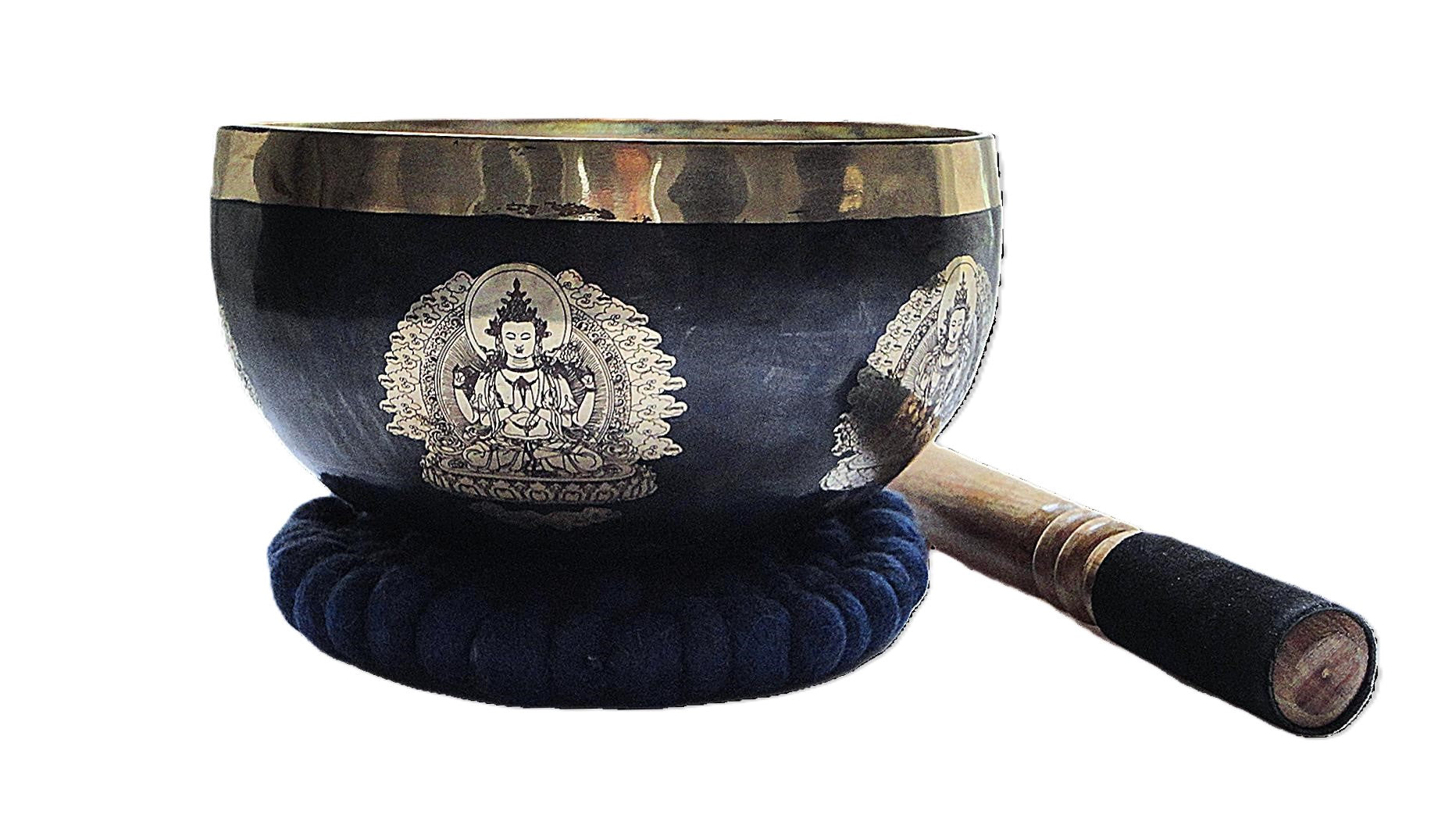 Singing bowl- Hand Made -Fine Indo Carvings